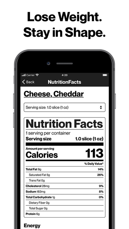 Nutrition Facts - Food Data