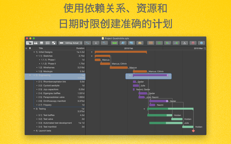 OmniPlan 3 Enterprise screenshot 2