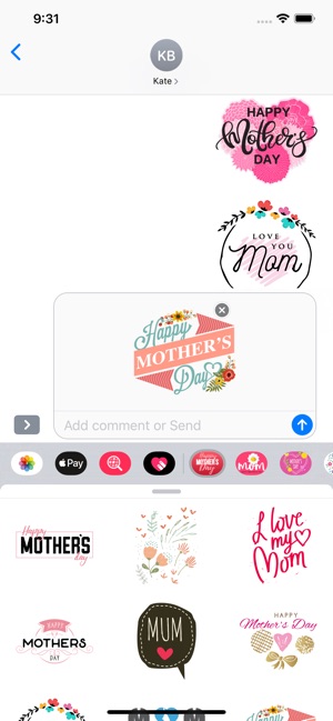 Mothers Day Greeting Stickers(圖2)-速報App