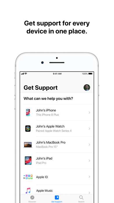 Apple Support Screenshot 1