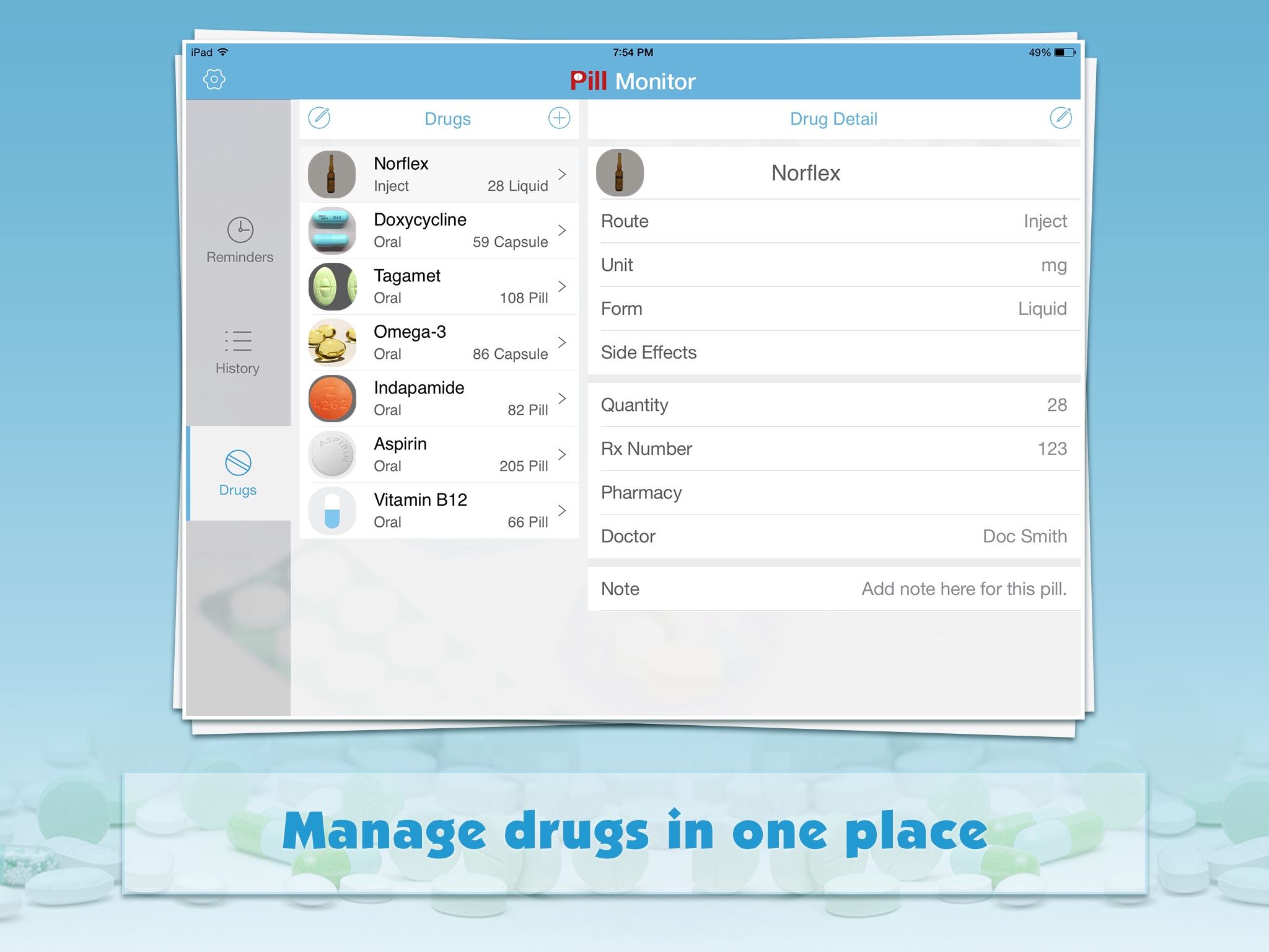 Pill Monitor for iPad screenshot 4