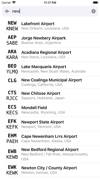 Airport Codes By Versaedge Software Llc