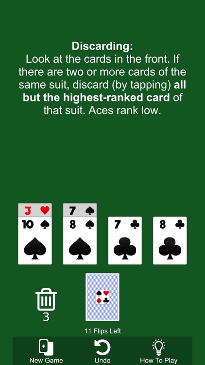 Aces Up Solitaire Game