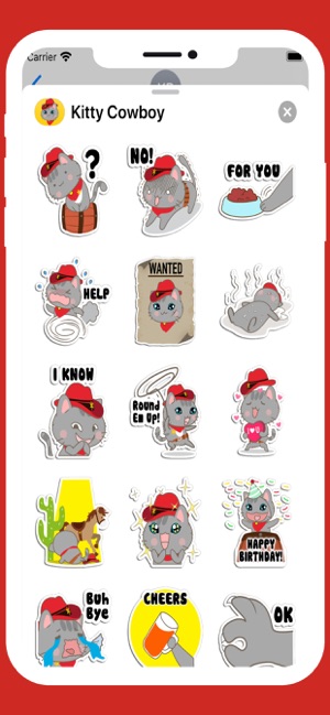 Kitty Cowboy Stickers(圖3)-速報App