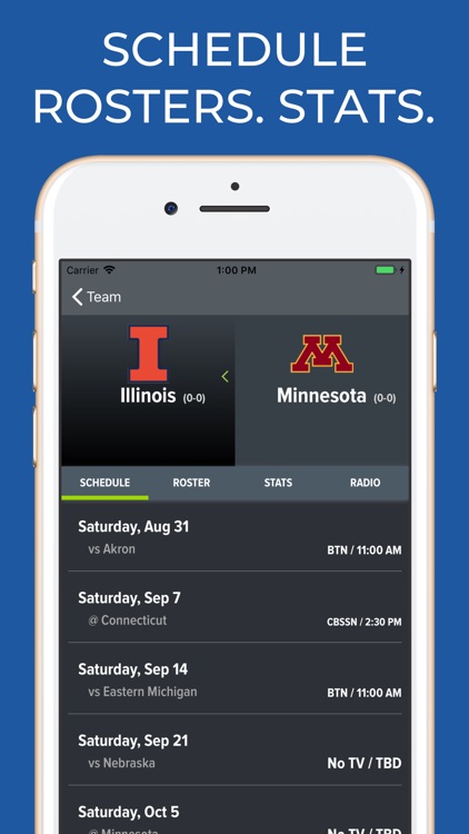 Minnesota Football Schedules screenshot-9