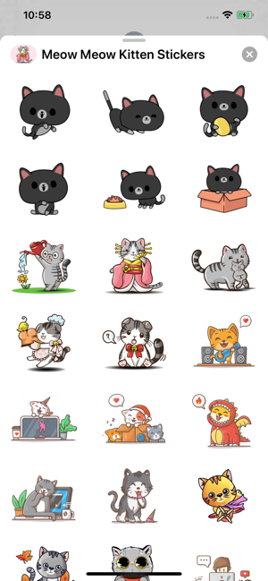 Meow Meow Kitten Stickers(圖1)-速報App