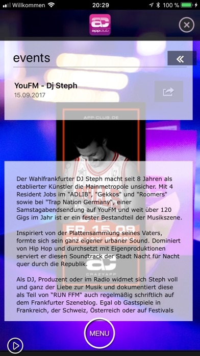 app-club screenshot 2