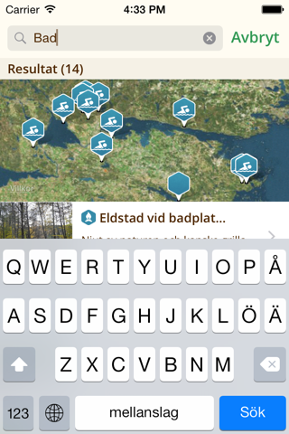 Norrköpings Naturkarta - náhled