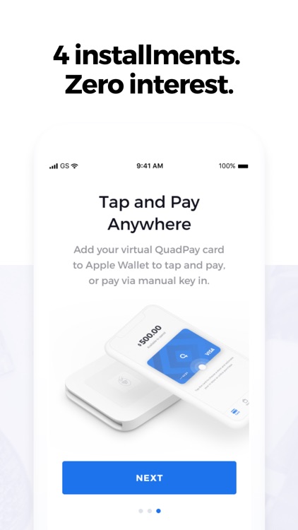 QuadPay: Any Store, Split in 4