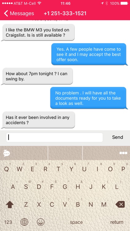 Phoner Texting Phone Number screenshot-6