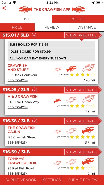 The Crawfish App