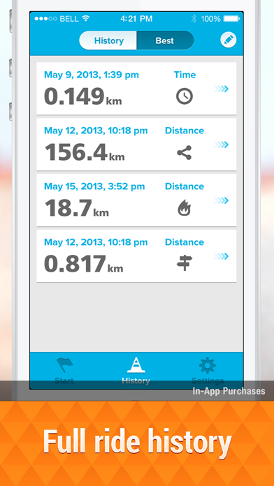 Bicycle ride tracker:... screenshot1