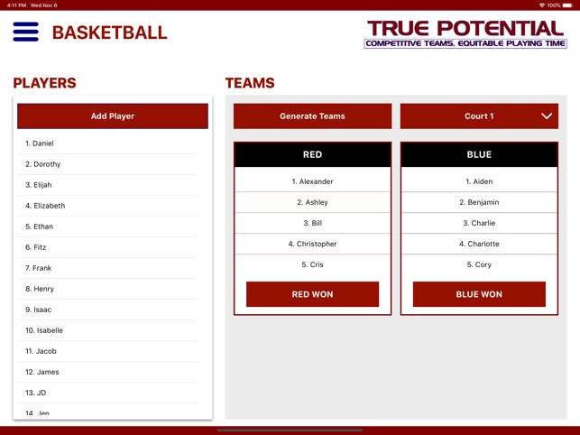 True Potential Team Selector(圖2)-速報App