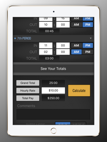 Calculate Hours Worked - náhled