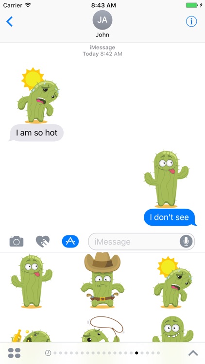 Sticker Me: Cactus Emotions
