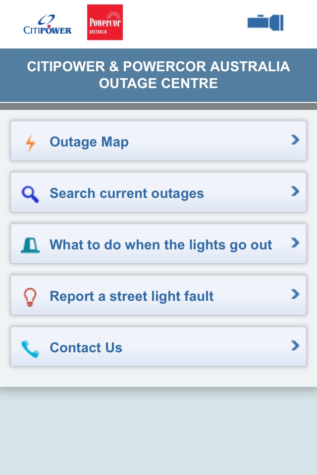 Outages screenshot 2