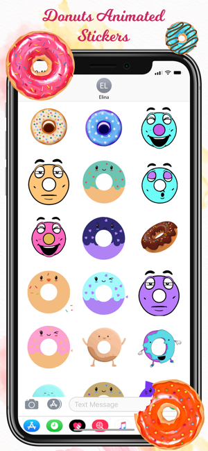 Animated Hipster Donut Sticker(圖2)-速報App