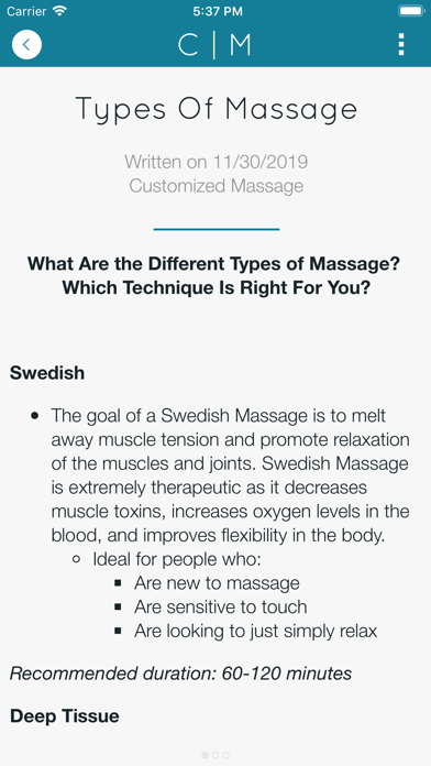 Customized Massage screenshot 4