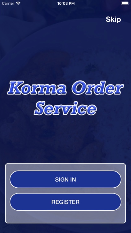 Korma Order Service