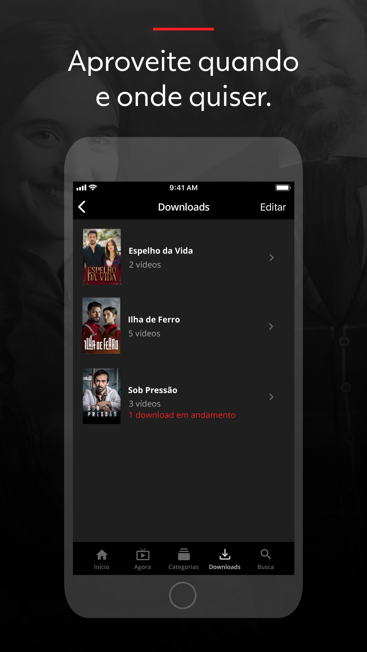 Screenshot do app Globoplay