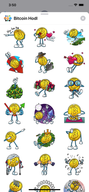 Bitcoin Crypto HODL Stickers