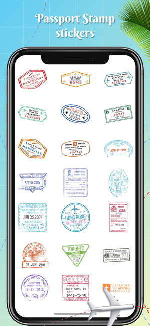 Passport Stamps World Sticker(圖2)-速報App