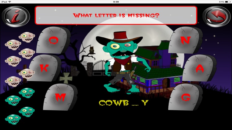 Halloween Zombie ABC Game Kids screenshot-3