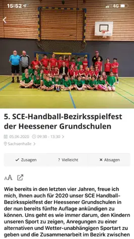 Game screenshot SCE 01/45 Heessen Handball e.V apk