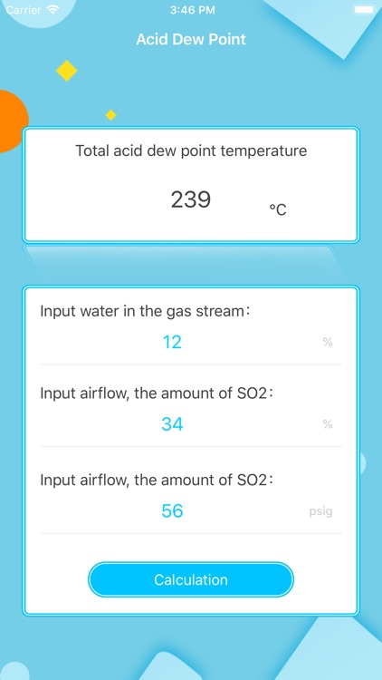 Acid Dew Point-Compute TEMP