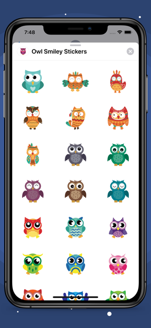 Owl Smiley Stickers(圖4)-速報App