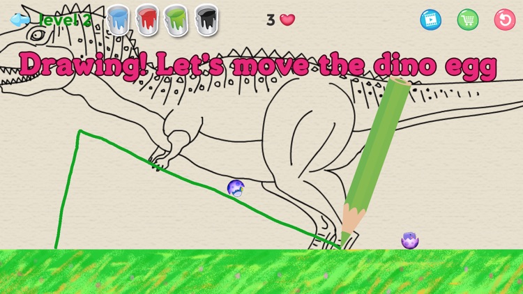 Dino line Draw - Drawing Game