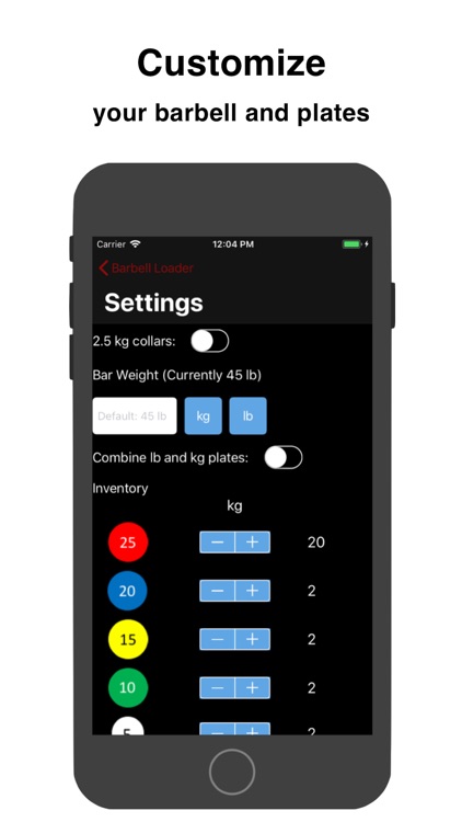 Barbell Loader and Calculator screenshot-5