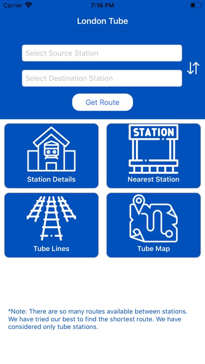 London Tube - Route Planner