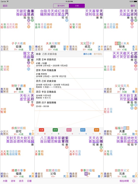 十三行紫微斗數 for iPad