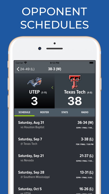 Texas Tech Football Schedules screenshot-7