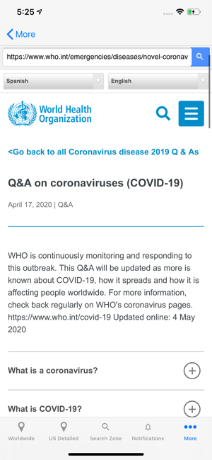 Coronavirus COVID Tracker(圖8)-速報App