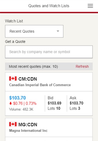 CIBC Mobile Wealth screenshot 4