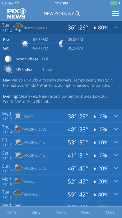 PIX11 NY Weather screenshot 2