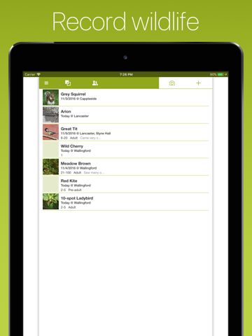 iRecord App - náhled
