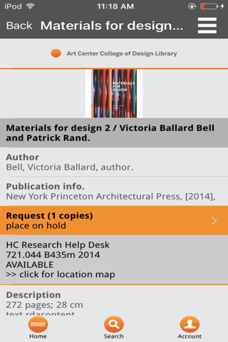 ArtCenter Library Mobile screenshot 3