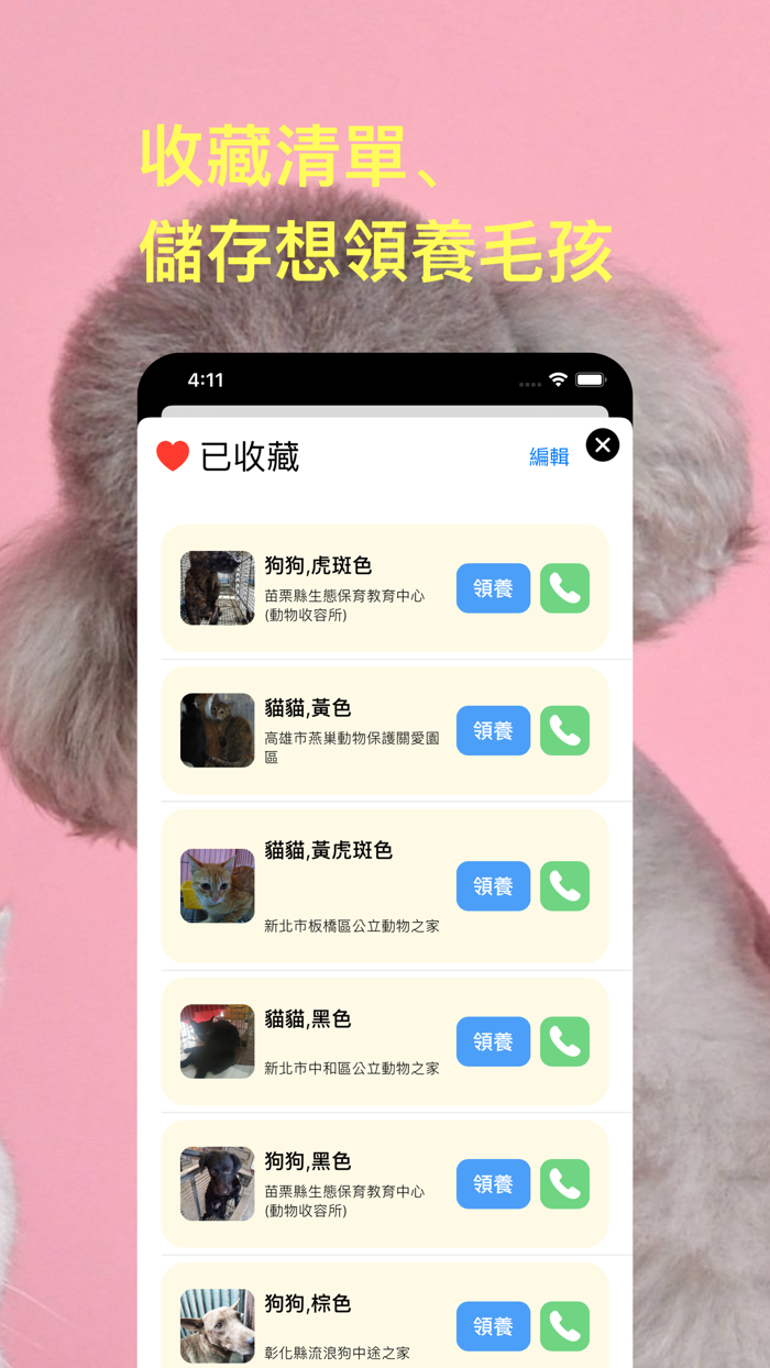 領養浪浪：即時全台流浪毛小孩