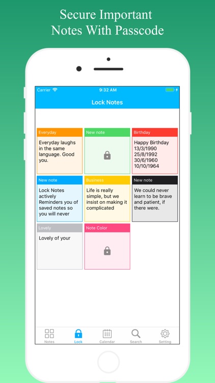 Lock Notes - Sticky Notes
