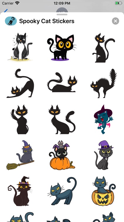 Spooky Cat Stickers