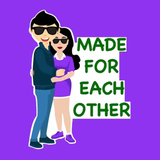 Cute Couple Lovely Stickers icon
