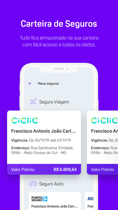 Ciclic Seguro Viagem e Celular screenshot 3