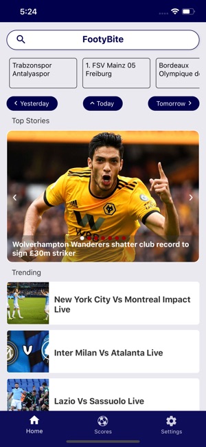 FootyBite: News & Live Scores(圖1)-速報App