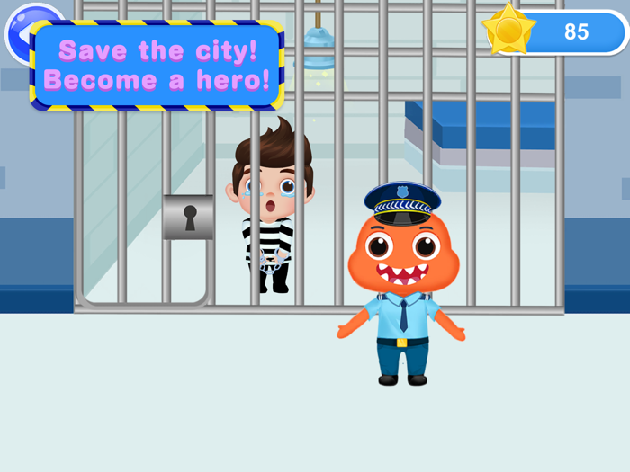 Kids Police Car Driving Game