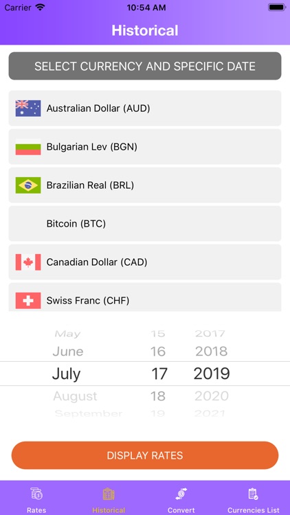 Money rate checker