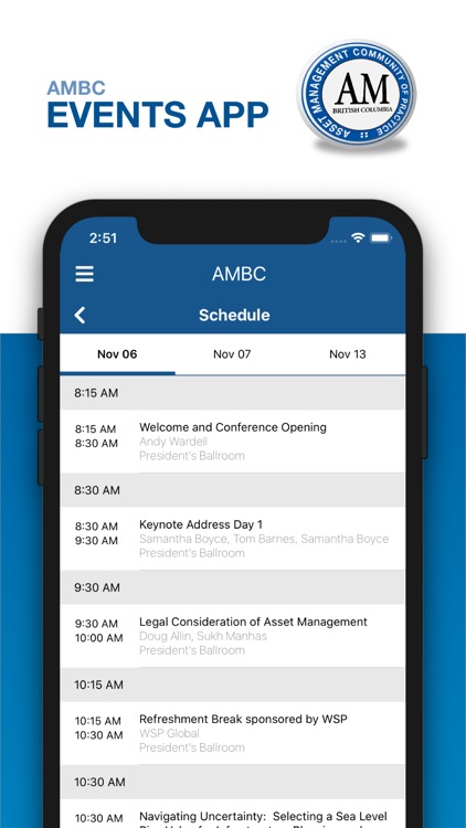 AMBC Events App