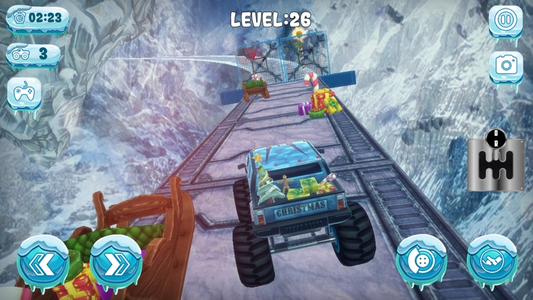 Chrismas Mountin Monster Truck screenshot-3